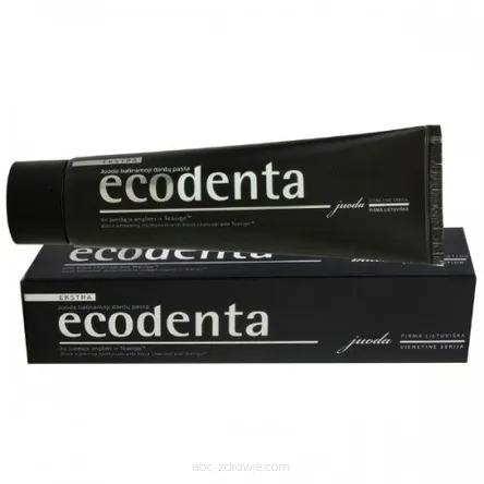 Czarna wybielająca pasta do zębów Ecodenta 100 ml