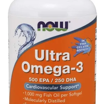 Ultra Omega-3 (In Fish Gelatin kapsułki żelowe) - 180 fish kapsułki żelowe Now Foods