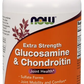 Glukozamina i Chondroitin Extra Strength - 240 tabs Now Foods