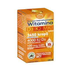 Witamina D3 + K2 MK7 forte - 100 ml Asepta