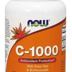 Witamina C-1000 z dzikiej róży i bioflanoidy Now Foods 100 tablets 