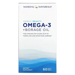 Nordic Beauty Omega-3 + Borage Oil Nordic Naturals 60 kapsułki 