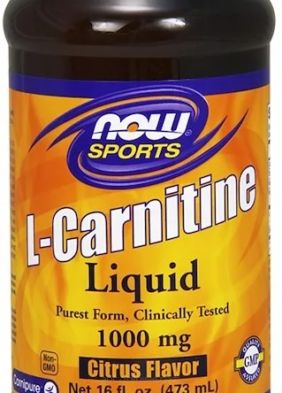 L-karnityna w płynie, 1000mg smak cytrusowy - 473 ml. Now Foods