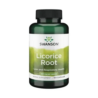 Licorice - Lukrecja 450 mg 100 kaps. Swanson