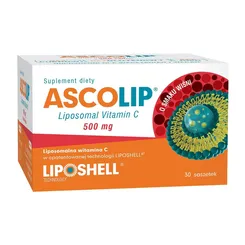 ASCOLIP® liposomalna witamina C  dla dzieci 500 mg o smaku wiśni