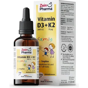 Witamina D3 + K2 Krople dla rodziny - 20 ml. Zein Pharma