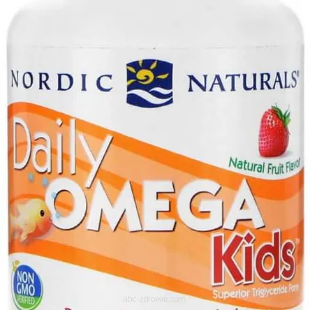 Daily Omega Kids, Natural Fruit Nordic Naturals .Tran dla dziecka
