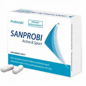 Sanprobi Activ&Sport  probiotyk dla sportowców 40 kaps.