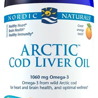 Arctic Cod Liver Oil, Nordic Naturals 1060mg smak pomarańczowy  - 473 ml.
