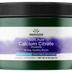 Calcium Citrate proszek, 100% czysty and Dairy-Free - 227g SWANSON