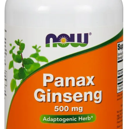 Panax Ginseng, 500mg - 250 kaps. NOW Foods
