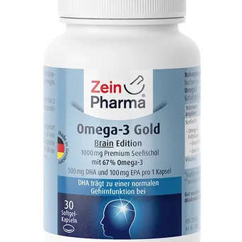 Omega-3 Gold - Brain Edition, 1000mg - 30 kaps. Zein Pharma