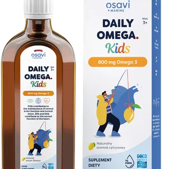Daily Omega Kids (Marine), 800mg Omega 3 (Cytryna) - 250 ml.