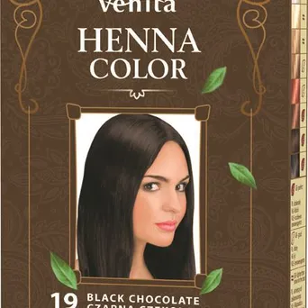 Henna proszek nr 19 czarna czekolada 25g - ziołowa odżywka koloryzująca VENITA