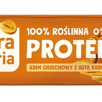 Baton PROTEINA Krem orzechowy z nutą karmelu 42g  Dobra Kaloria 