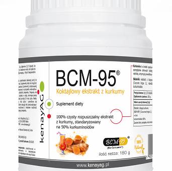 KURKUMA BCM-95- rozpuszczalny ekstrakt z kurkumy w proszku 180g