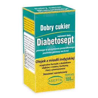 Diabetosept ASEPTA 100 ml na prawidłowy poziom cukru 