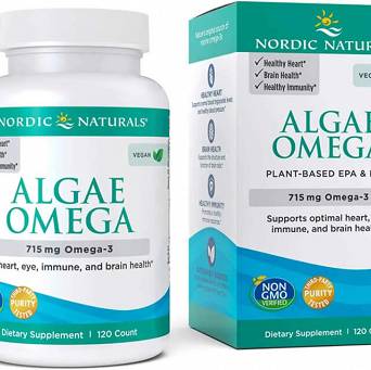 Algae Omega,Omega 3 vegan, Nordic Naturals  120 kaps.