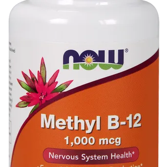 NOW FOODS Methyl B-12 1000mcg 100past. - Metylokobalamina