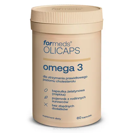 Opakowanie zawiera Omega 3 -ForMeds Olicaps. 60 kaps