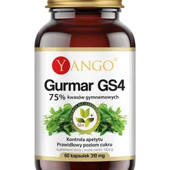 Gurmar GS4 - 75% kwasów gymnemowych  Yango 60 kaps.
