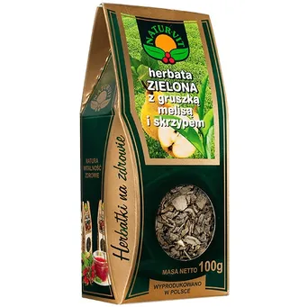 NATURA-WITA Herbata zielona z gruszką, melisą i skrzypem 100g