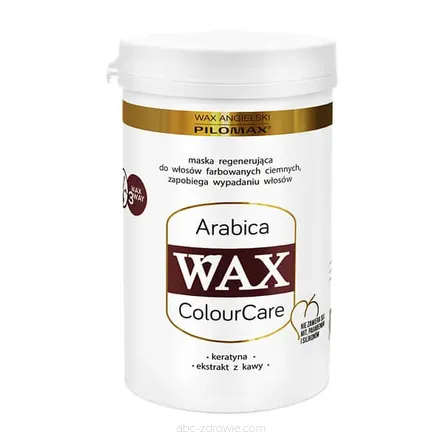 Maska do włosów farbowanych  Arabica WAX 
