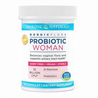 Probiotyk dla kobiet  Nordic Naturals- Nordic Flora Probiotic Woman -60 kaps.
