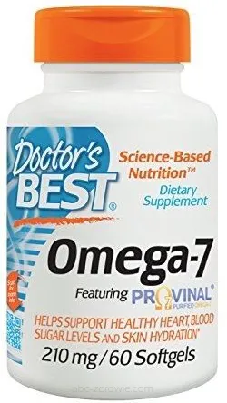 Omega-7 z dodatkiem Provinal, 210mg - 60 kapsułek miękkich  Doctor's Best