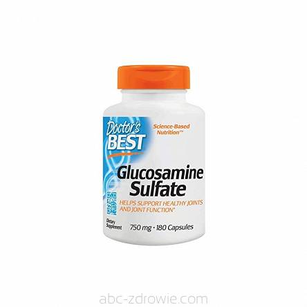 Doctor's Best ,Glucosamine Sulfate 750 mg Glukozamina 180 kaps.