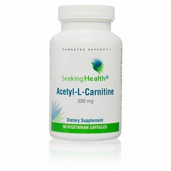 Acetyl-L-karnityna, 500mg - 90 vkaps. Seeking Health