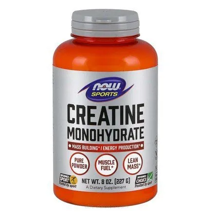 Opakowanie zawiera Kreatyna Monohydrate, czysty proszek - 227g Now Foods