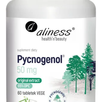 Pycnogenol ekstrakt z kory sosny nadmorskiej 65%  Aliness 60 kaps.