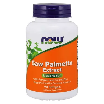 Opakowanie zawiera Saw Palmetto Extract - Palma Sabalowa + Olej z nasion dyni + Cynk 90 kaps. NOW Foods