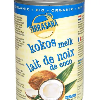 TERRASANA Coconut milk - napój kokosowy bez gumy guar w puszce (22% tłuszczu) BIO 400ml
