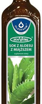 Aloes sok z miąższem-100%- OLEOFARM-0,5l