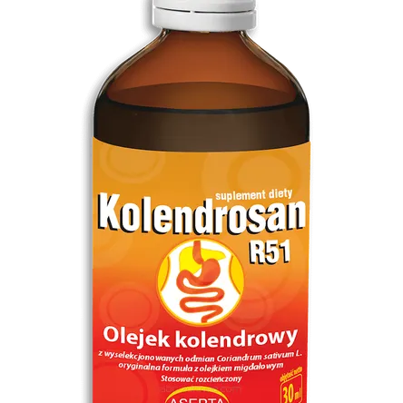 Butelka szklana z Kolendrosan R51-olejek kolendrowy i migdałowy-30 ml