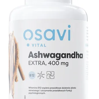 Ashwagandha Extra (Vital), 400mg - 180 kapsułek wegańskich  Osavi