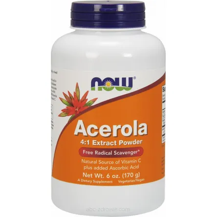 Acerola-ekstrakt-naturalna- witamina-c Now Foods