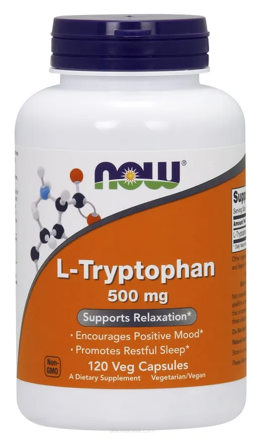 Tryptofan, 500mg - 120 kaps. Now Foods