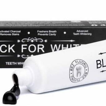 Naturalna Czarna wybielająca Pasta do zębów Black for White