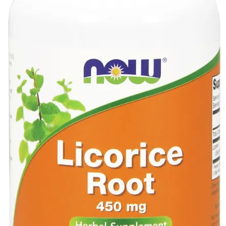 Licorice Root, 450mg Korzeń lukrecji Now Foods 100 kaps Now Foods
