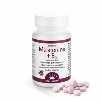 Melatonina + B12, dr Jacobs 60 tab.