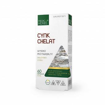 Cynk Chelat Medica Herbs 60 kaps