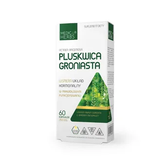 Pluskwica Groniasta 350mg, Medica Herbs 60 kaps.