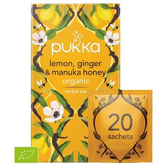 Pukka Lemon,Ginger & Manuka Honey BIO 20 saszetek