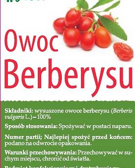 Berberys owoc suszony 50g FLOS