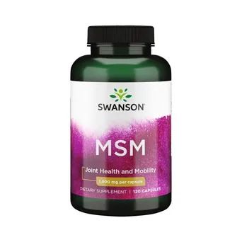 MSM - Siarka MSM /metylosulfonylometan/ 1000 mg 120 kaps. Swanson