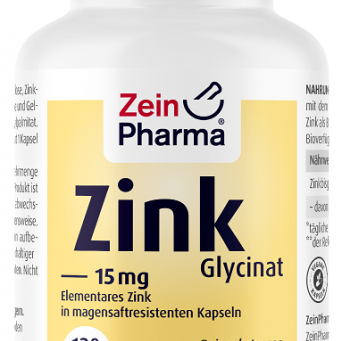 Cynk  Glicynian  Cynk   Glycinate, 15mg  Zein Pharma 120 kapsułek