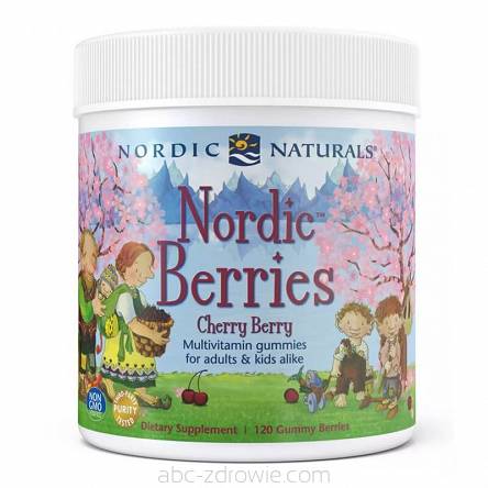Nordic Berries Multivitamina dla dzieci wiśniowy smak Nordic Naturals 120 szt.